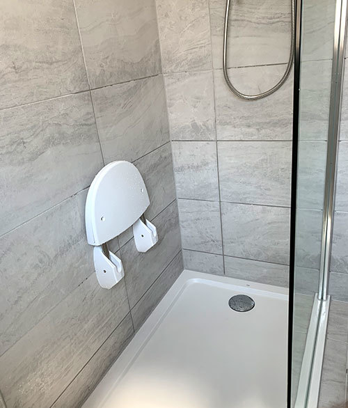 Accessible shower example